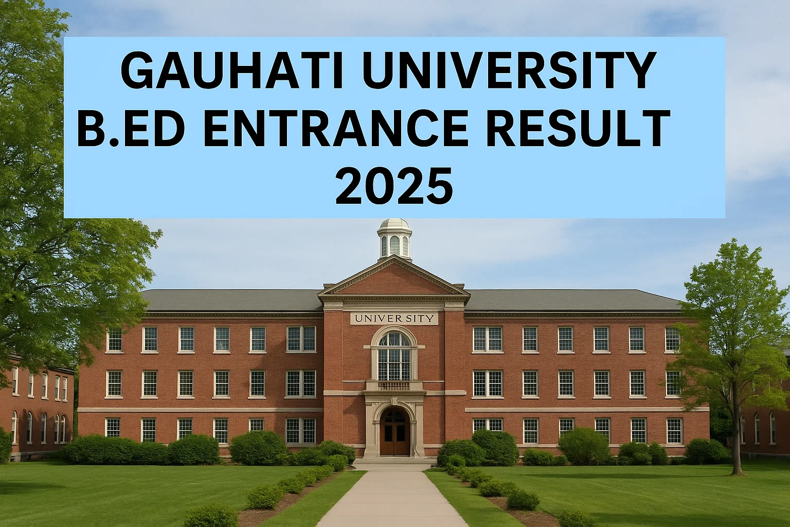 Gauhati University B.Ed Entrance Result 2025
