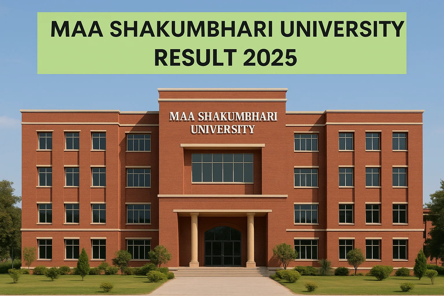 Maa Shakumbhari University Result 2025
