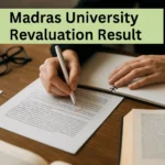 Madras University Revaluation Result